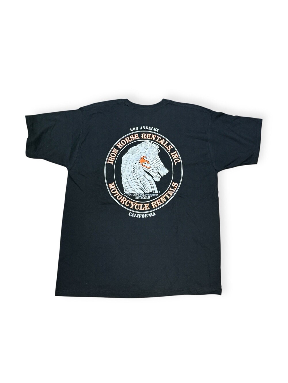 Rare Vintage Y2K Iron Horse Rentals Inc. California Harley Davidson Shirt Sz L